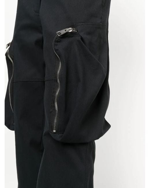 Blanca Vita Black Cargo Straight Trousers