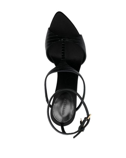 Givenchy Black Sandalen mit Schloss 110mm