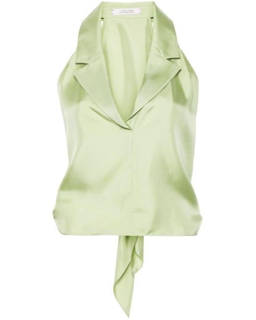 Dorothee Schumacher Green Sensual Coolness Silk Vest