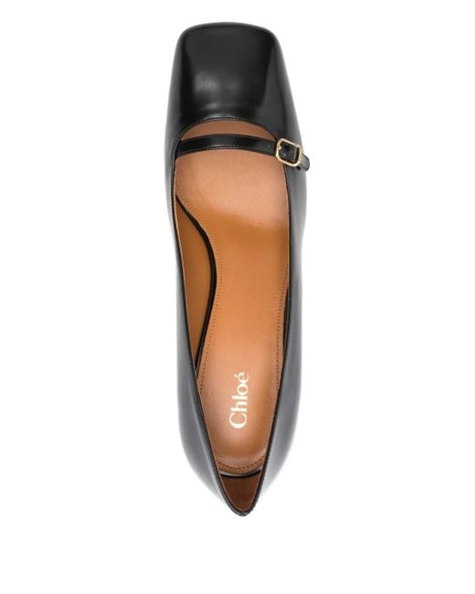 Chloé Janis 80mm パンプス Black