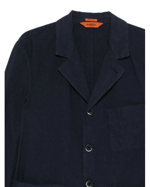 Barena Blue Velona Patch-Pocket Jacket for men