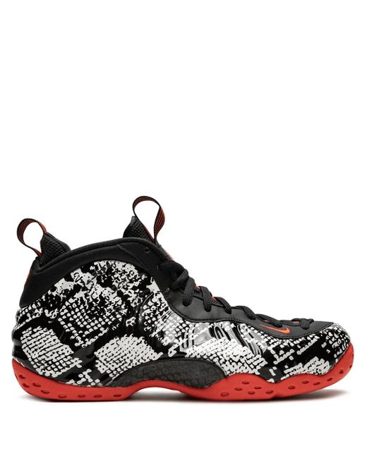 Nike Black Air Foamposite One "Snakeskin" Sneakers