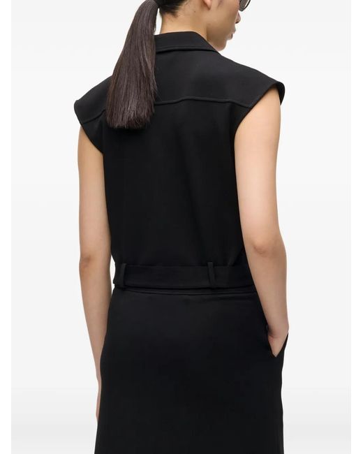 Karl Lagerfeld Black Biker Zip-Up Jacket