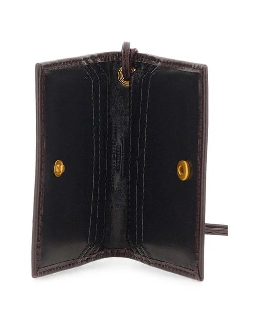 Gianni Chiarini Brown Eel-Effect Leather Card Holder