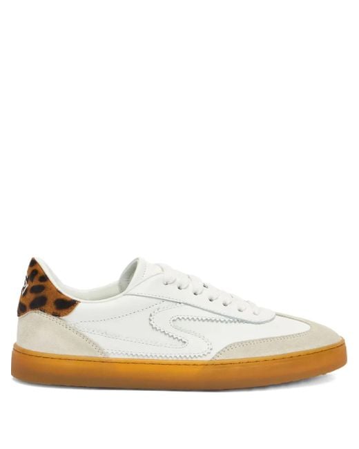 Stuart Weitzman White Sw Runaround Lace-Up Trainers