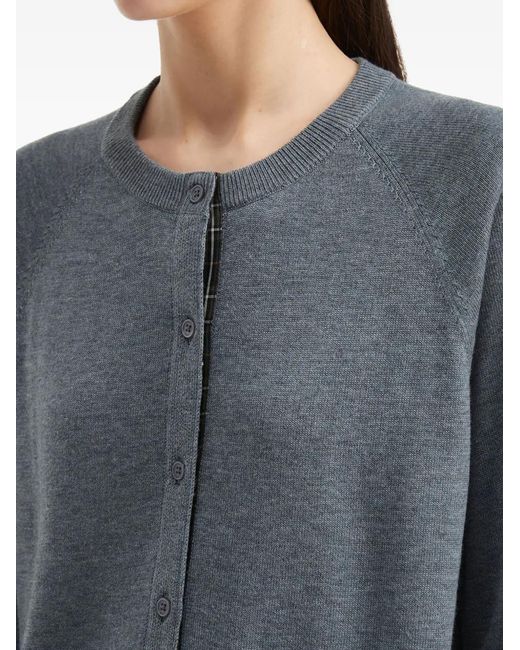 B+ AB Blue Cardigan Skirt Set