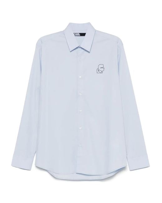 Karl Lagerfeld White Ikonik Karl Shirt for men