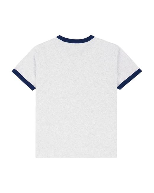 Sporty & Rich White Graphic Ringer T-Shirt