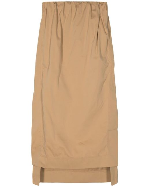 Sa Su Phi Natural Gilda Step-hem Midi Skirt