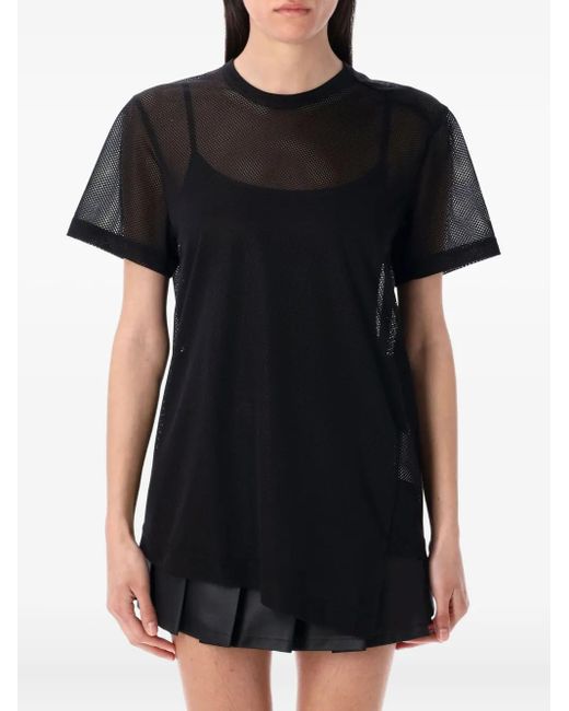 Comme des Garçons メッシュレイヤード Tシャツ Black