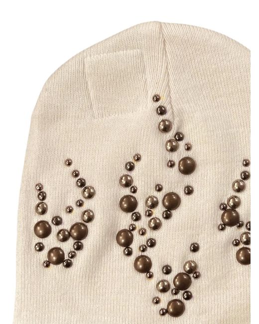 HELLSTAR Natural Studded Beanie Hat for men