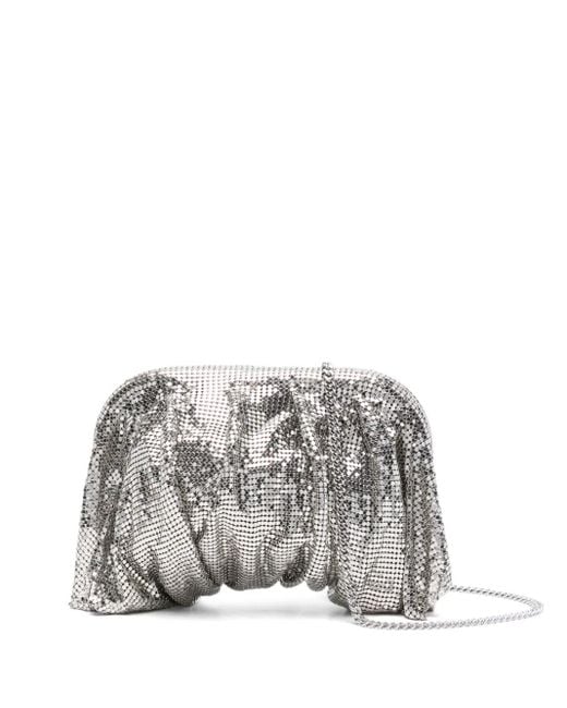 Benedetta Bruzziches Kleine Clutch Met Kettingband in het Gray