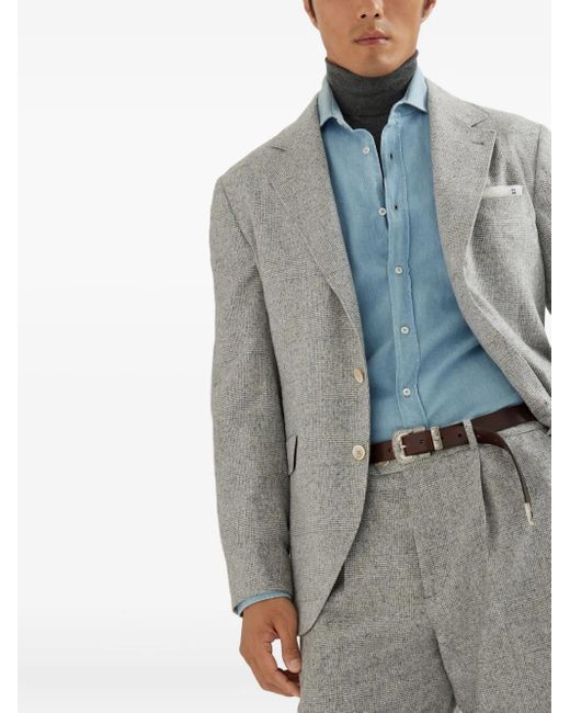 Brunello Cucinelli Gray Giacca Decostruita for men
