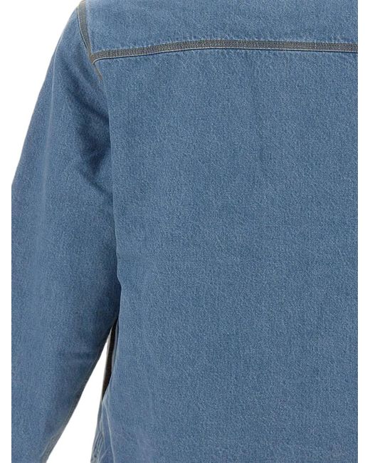 Filson Blue Fleece-Lined Denim Jacket for men