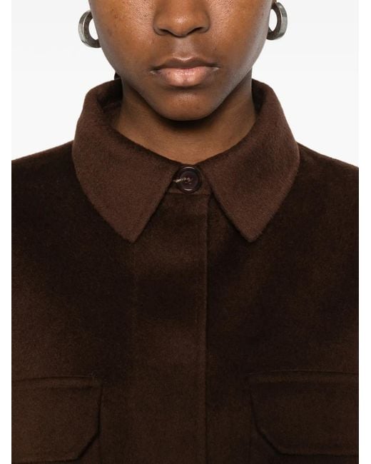 Bompard Brown Buttoned Jacket