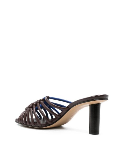 J.W. Anderson Blue Plot Leather Heeled Sandals