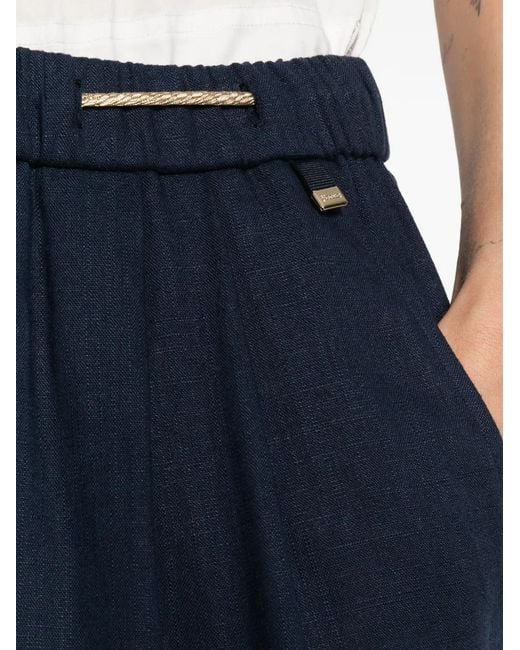 Herno Blue Straight-Leg Trousers