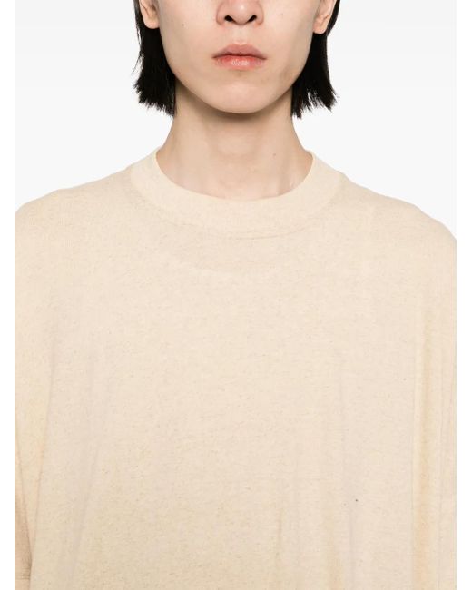 Jan Jan Van Essche Natural Crew-Neck T-Shirt for men