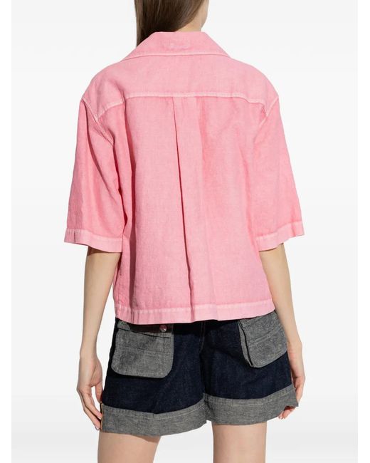 DSquared² Pink Pocket Buttoned Shirt