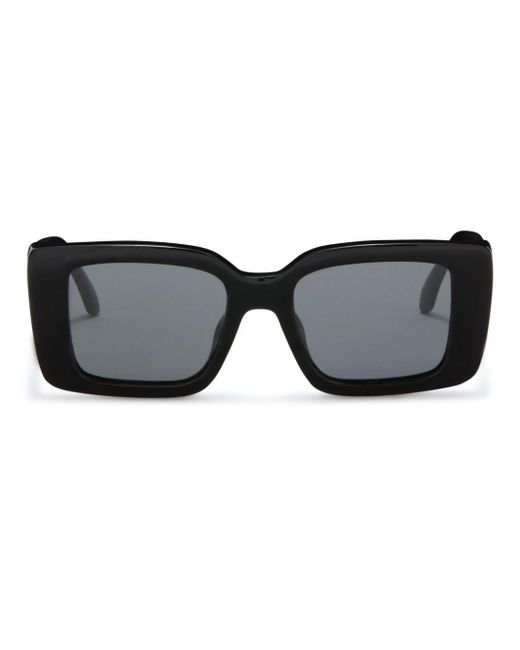 Palm Angels Black Dorris Square-frame Sunglasses