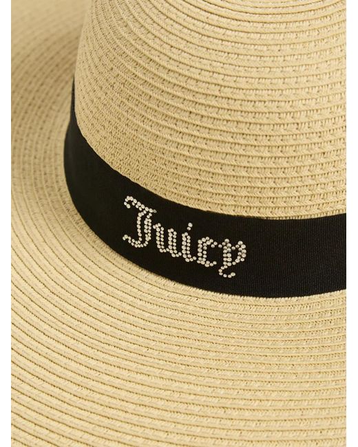 Juicy Couture Natural Logo-Embellished Floppy Hat