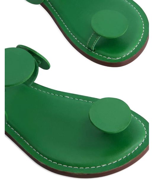 Bernardo Green New Moon Ring-Toe Sandals