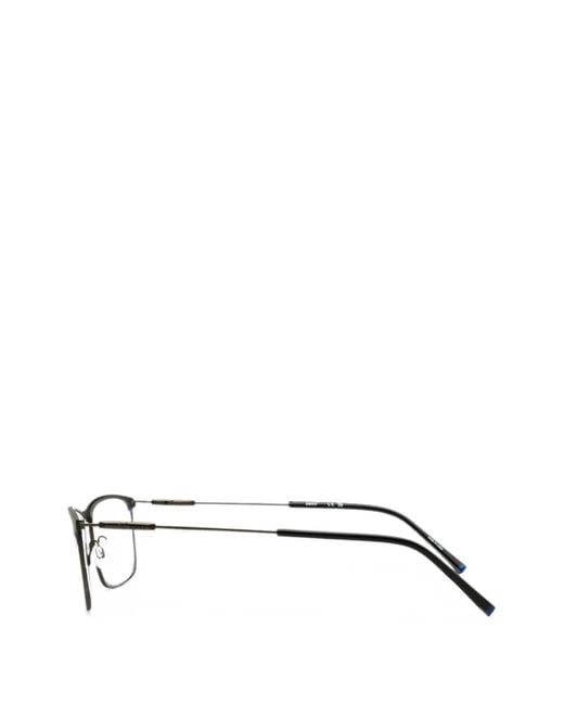 Zeiss White Rectangle-Frame Titanium Glasses for men