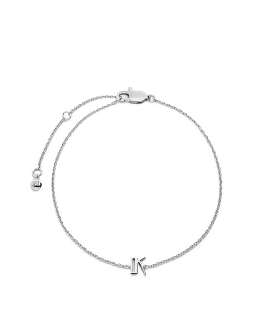 Monica Vinader Metallic Initial K Chain Bracelet