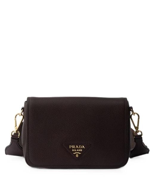 Prada Black Leather Shoulder Bag