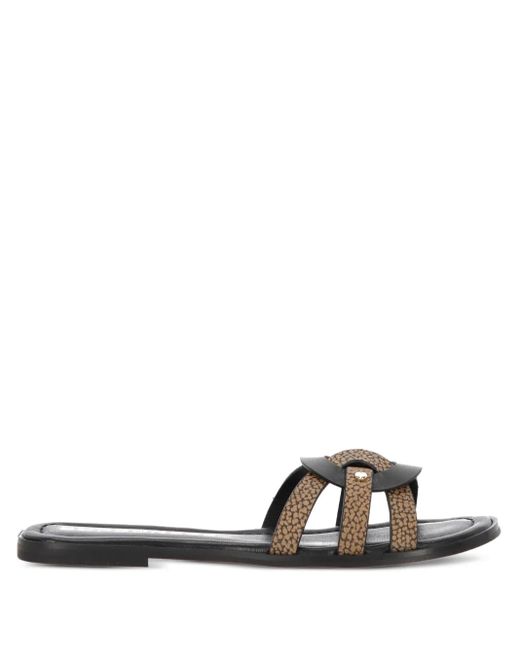 Borbonese White Sandalen Aus Leder