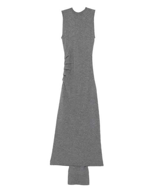 Jonathan Simkhai スカーフディテール ノースリーブ マキシドレス Gray