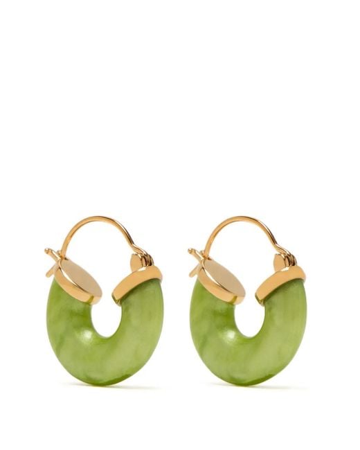Anni Lu Green Boucles D'Oreilles Créoles Petit Swell Oasis