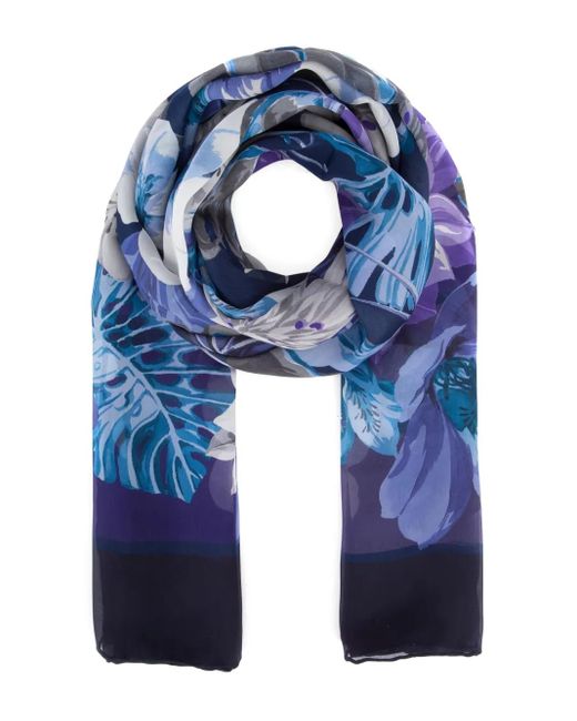Ferragamo プリント スカーフ Blue