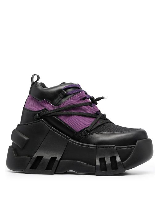 Swear Leather Amazon Platform Sneakers in Black for Men - Lyst