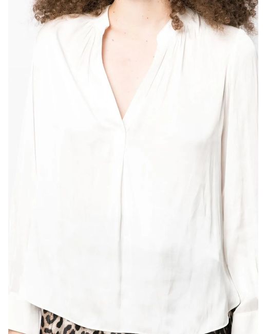Zadig & Voltaire White Tink Satin Perm