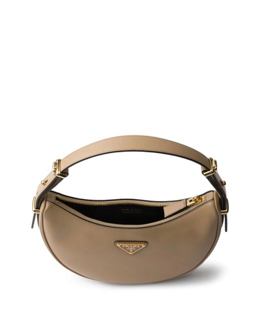 Prada Metallic Small Arqué Shoulder Bag