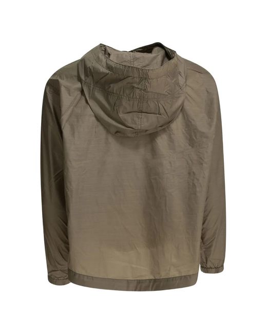 Beams Plus Green Hooded Drawstring Coat for men