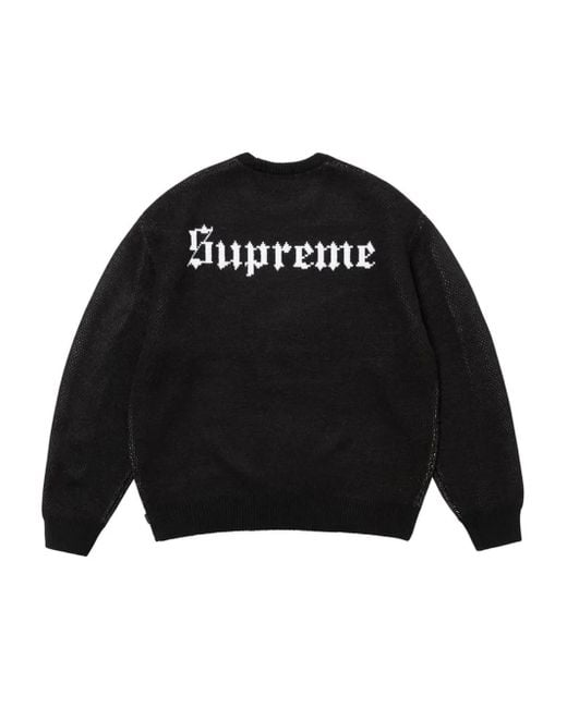 Supreme Gray Snow Sweater for men