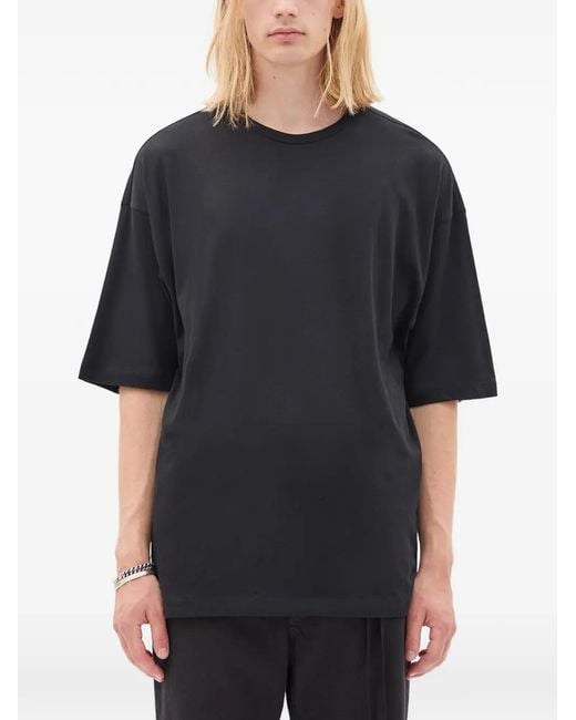 Ann Demeulemeester Black Dieter-Print T-Shirt for men
