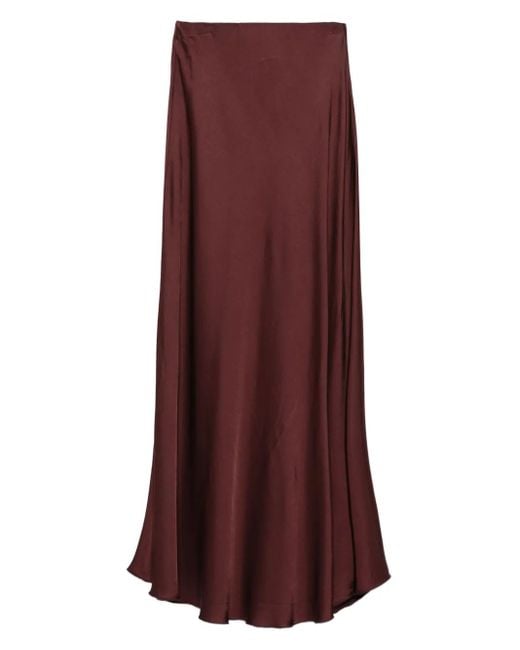 Daniele Fiesoli Purple A-Line Midi Skirt