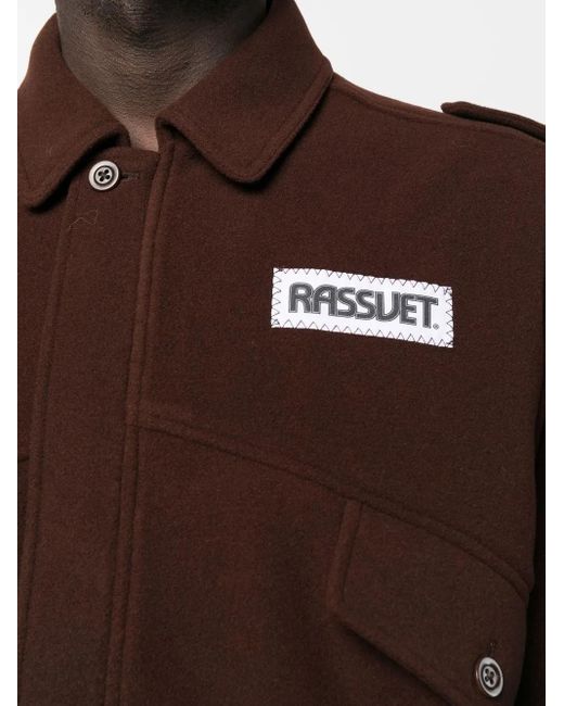 Rassvet (PACCBET) Brown Logo Patch Jacket for men