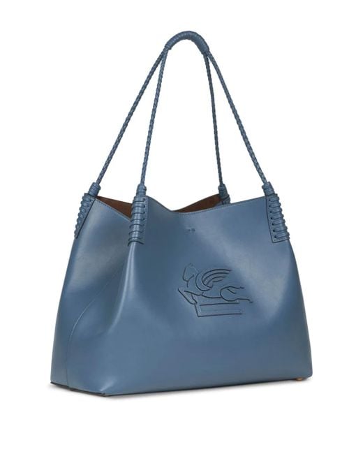 Etro Blue Tote Bags
