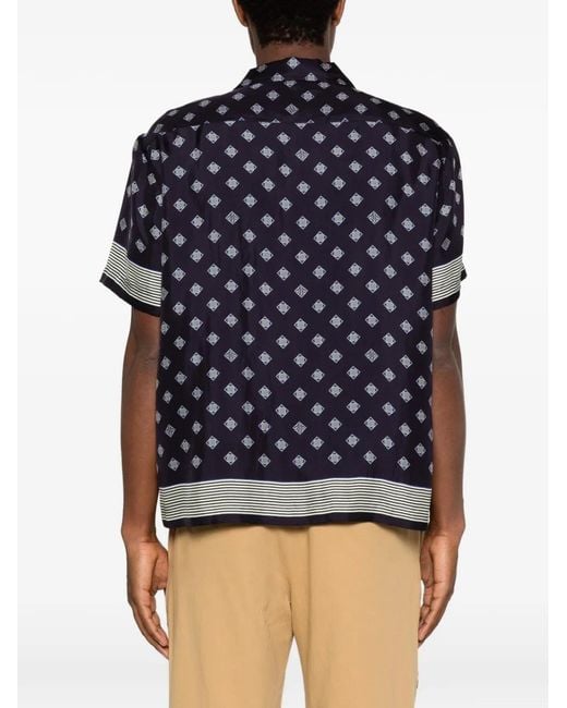Bode Blue Foyer Diamond Shirt for men