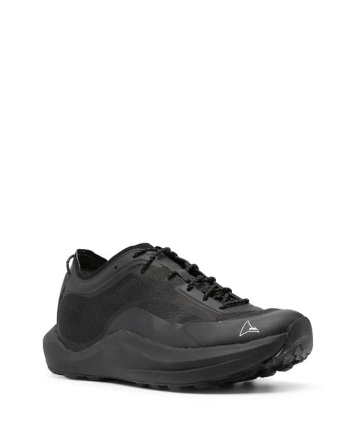 Roa Black ProWave Jacquard Lace-Up Sneakers for men