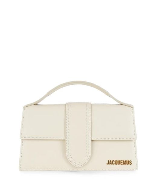 Jacquemus Natural The Large Bambino Logo-Plaque Shoulder Bag