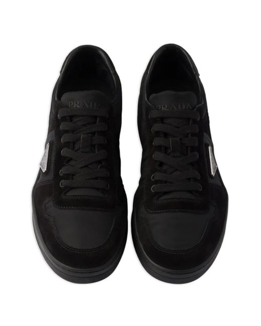 メンズ Prada Downtown スエードスニーカー Black