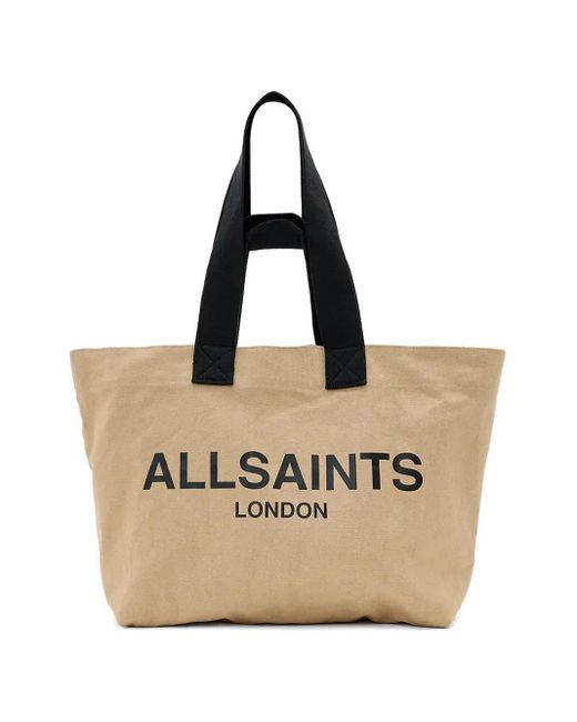 AllSaints Natural Canvas Tote Bag