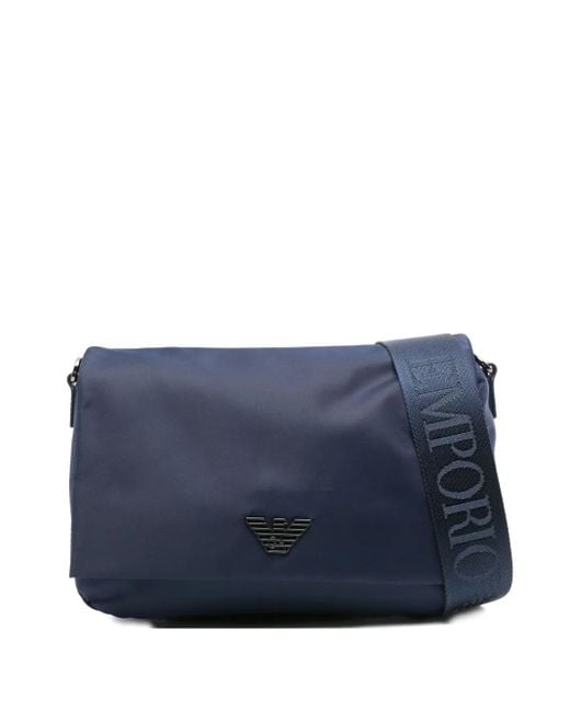 Emporio Armani Kuriertasche mit Adler-Logo in Blue für Herren