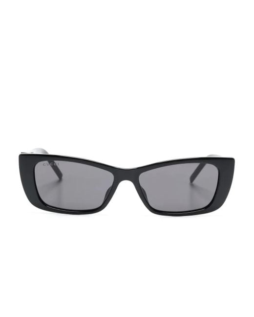 Gucci Gray G-Motif Cat-Eye Sunglasses