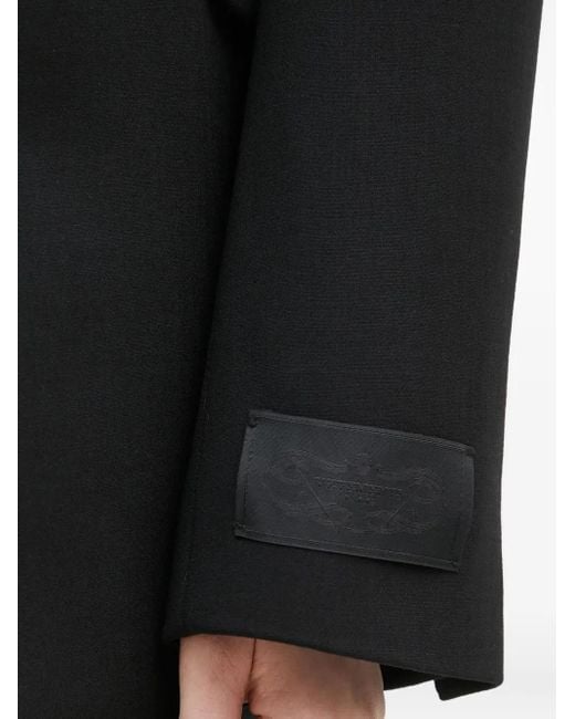 Vetements Black Logo-Patch Blazer